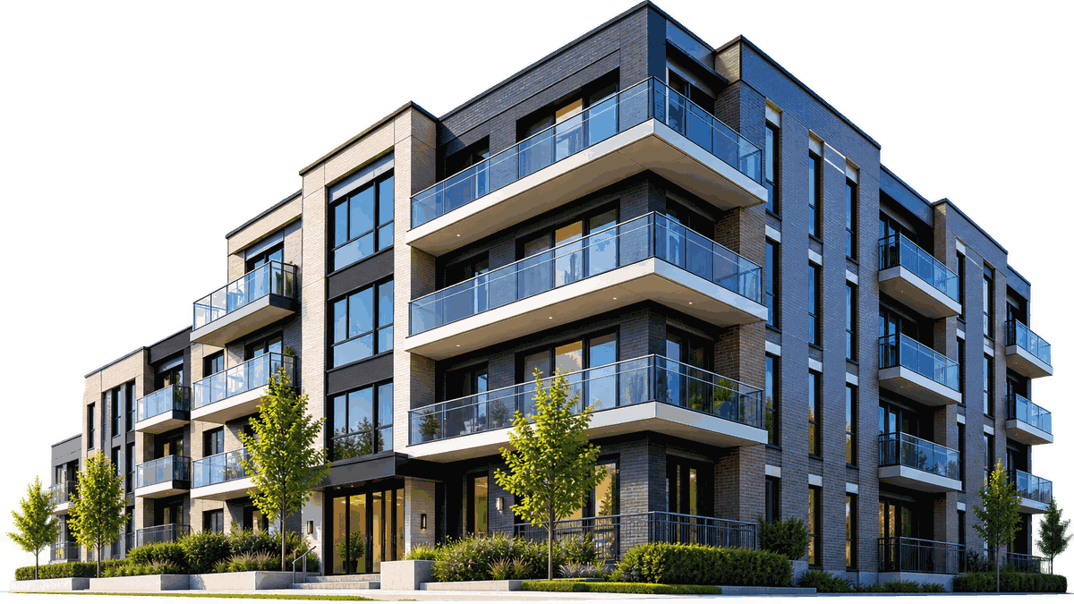 Immeuble résidentiel moderne sécurisé par Dièse Intercom